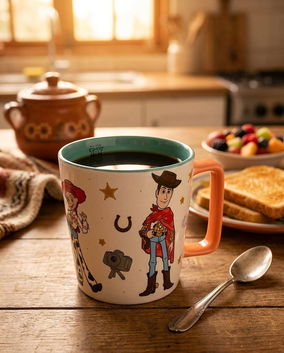 Mug Toy Story 5 cerámica cocina hogar con chocolate caliente