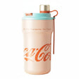 Termo Coca-Cola Germ Paipai 650ml rosado tapa teal fondo blanco vista frontal