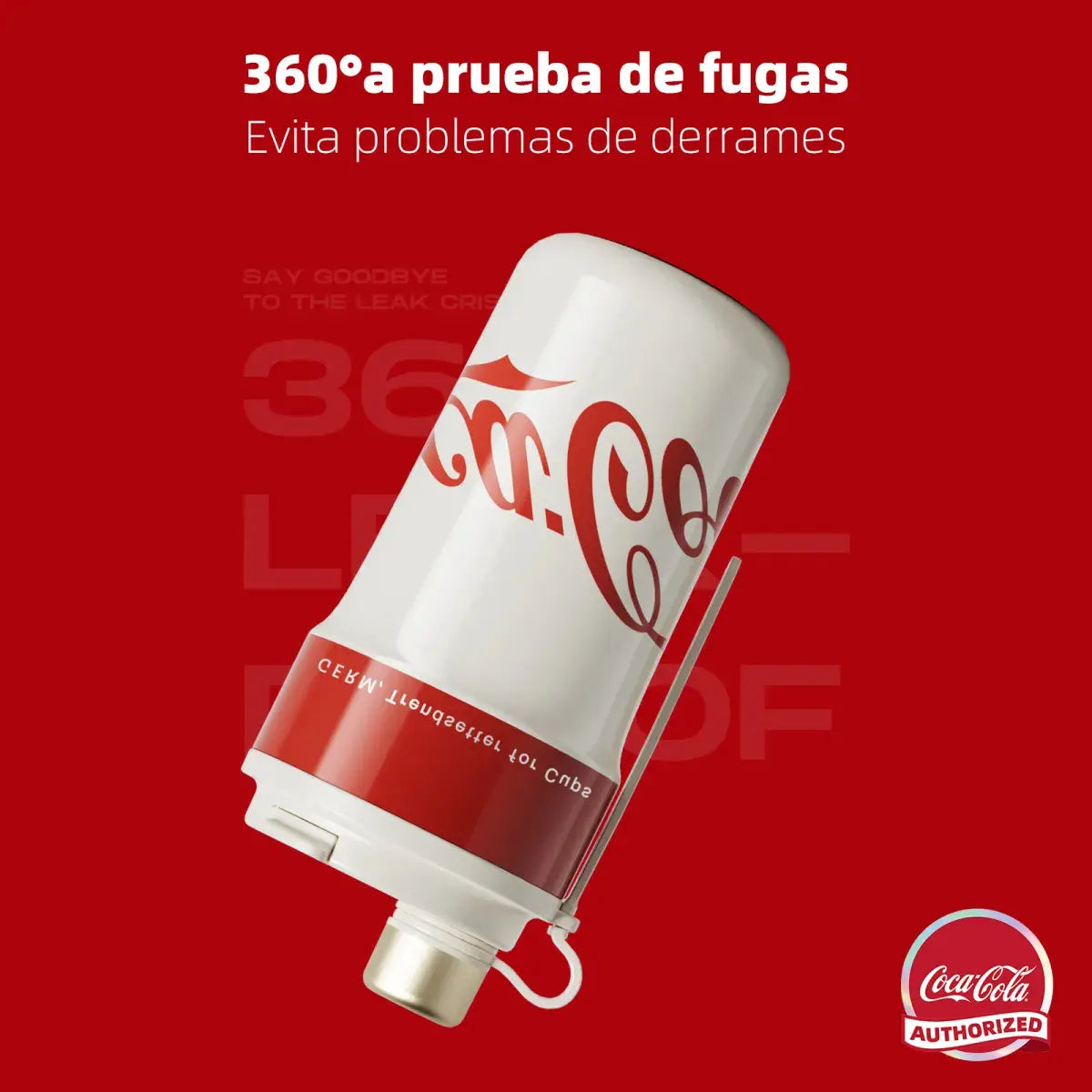 Mujer sosteniendo termo Coca-Cola Germ Paipai parque Santiago uso diario