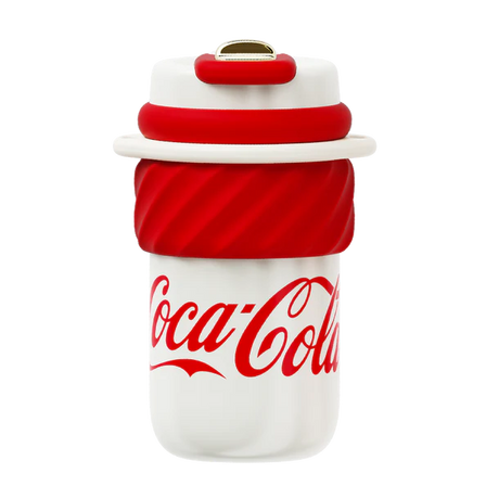 Termo Coca-Cola Germ Ice Cream 500ml acero inoxidable rojo blanco vista frontal