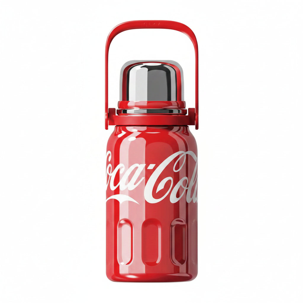 Termo deportivo Coca-Cola Germ 1200ml acero inoxidable rojo vista frontal