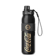 Termo deportivo Coca-Cola Germ 580ml acero inox negro dorado vista frontal