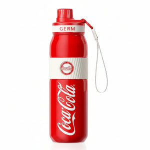 Termo deportivo Coca-Cola Germ 580ml acero inoxidable rojo vista frontal