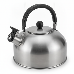 Tetera acero inoxidable 2 litros gris hervidor cocina vista frontal producto