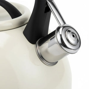 Tetera Acero Inoxidable 3 Litros Silbato Crema Wens | Disparo.cl