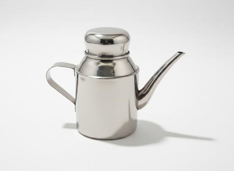 Tetera acero inoxidable pico cuello cisne 530mL vista frontal fondo blanco