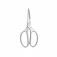 Tijera cocina acero inoxidable 23cm Wens plateada vista frontal fondo blanco