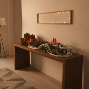 Set tren navidad decoracion recibidor hogar chileno regalo fiestas