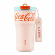 Mug térmico Coca Cola vintage GERM 700ml rosa pastel vista frontal fondo blanco