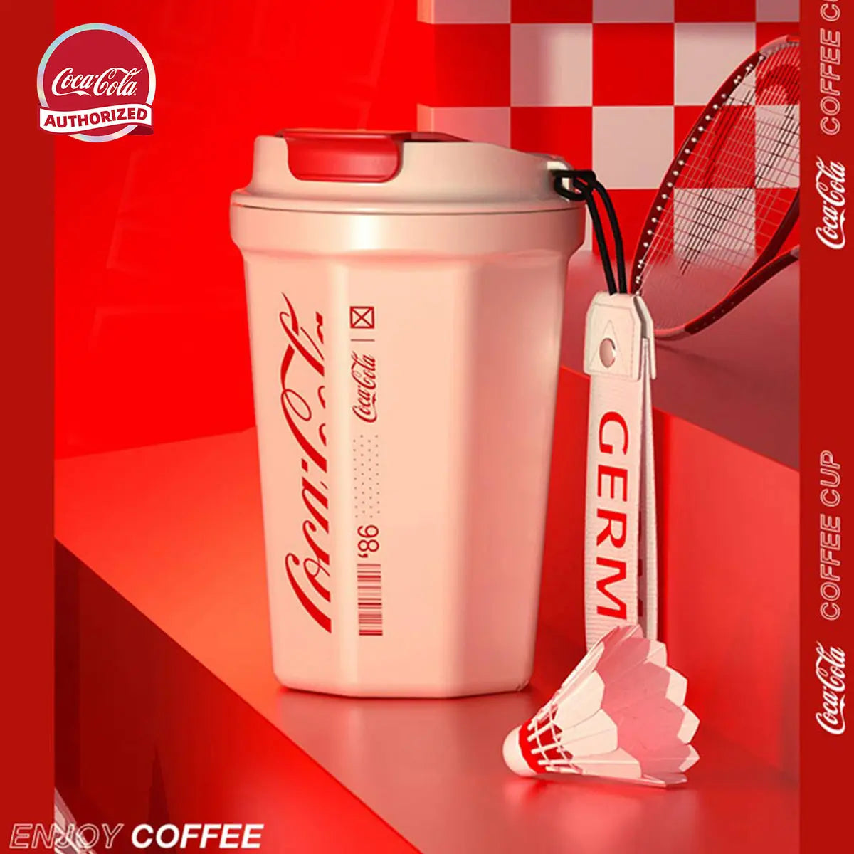 Termo Coca Cola GERM diamond en asado chileno exterior verano