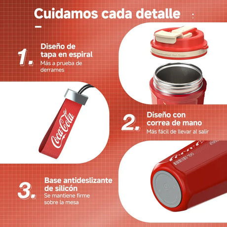 Termo Coca-Cola GERM 550ml en asado chileno al aire libre mesa madera