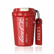 Vaso térmico Coca Cola GERM diamond 390ml acero inoxidable rojo vista frontal
