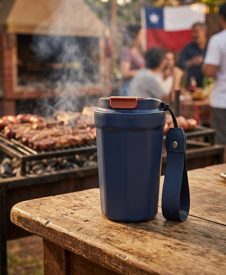 Vaso térmico Coca Cola GERM Diamond en asado chileno quincho exterior