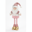 Viejito pascuero rosado patas extensibles 60 cm vista frontal fondo blanco