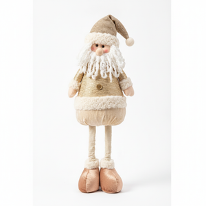 Viejito Pascuero dorado patas extensibles 65cm vista frontal fondo blanco