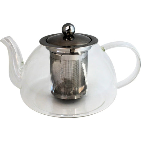 Tetera De Vidrio 1 Litro Con Infusor Marca Glasso | Disparo.cl