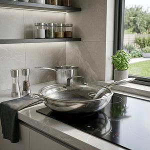 Sarten Wok Honeycomb 30cm Antiadherente Acero Wens | Disparo.cl