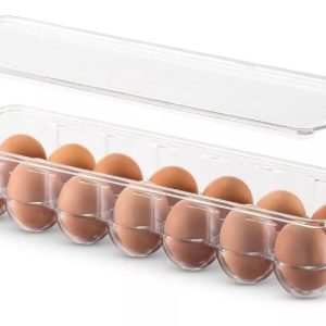 Organizador Plástico Almacenador Transparente 12 Huevos